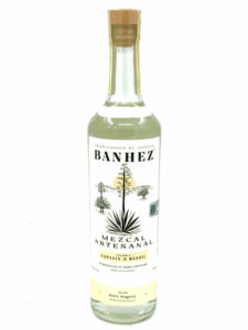Banhez Espadin and Barril mezcal bottle